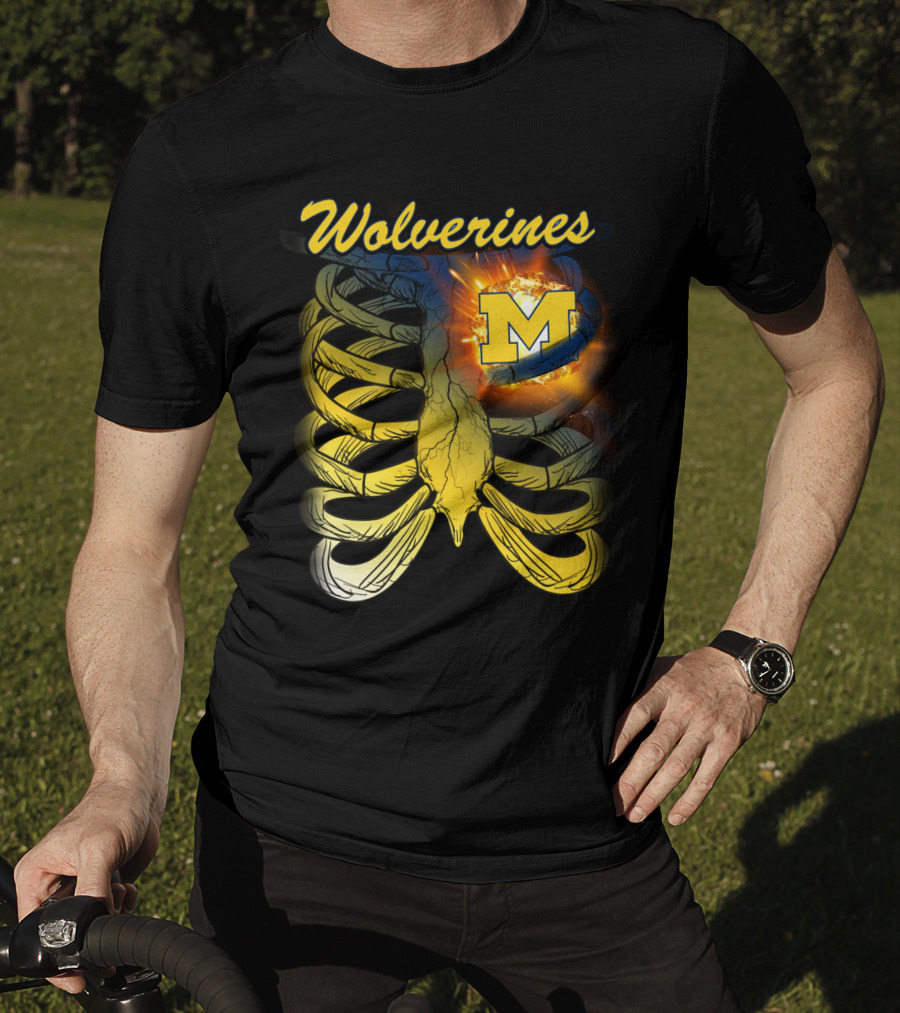 Wolverines M Logo In Ribcage T-Shirt