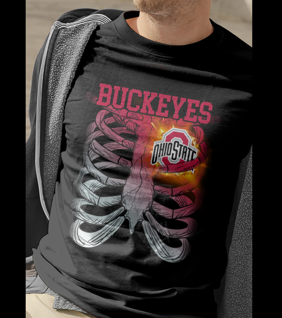 Buckeyes Ohio State Logo Rib Cage T-Shirt