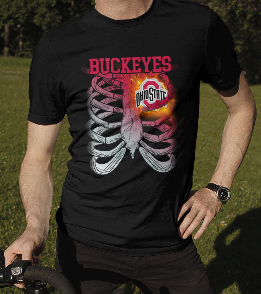 Buckeyes Ohio State Logo Rib Cage T-Shirt