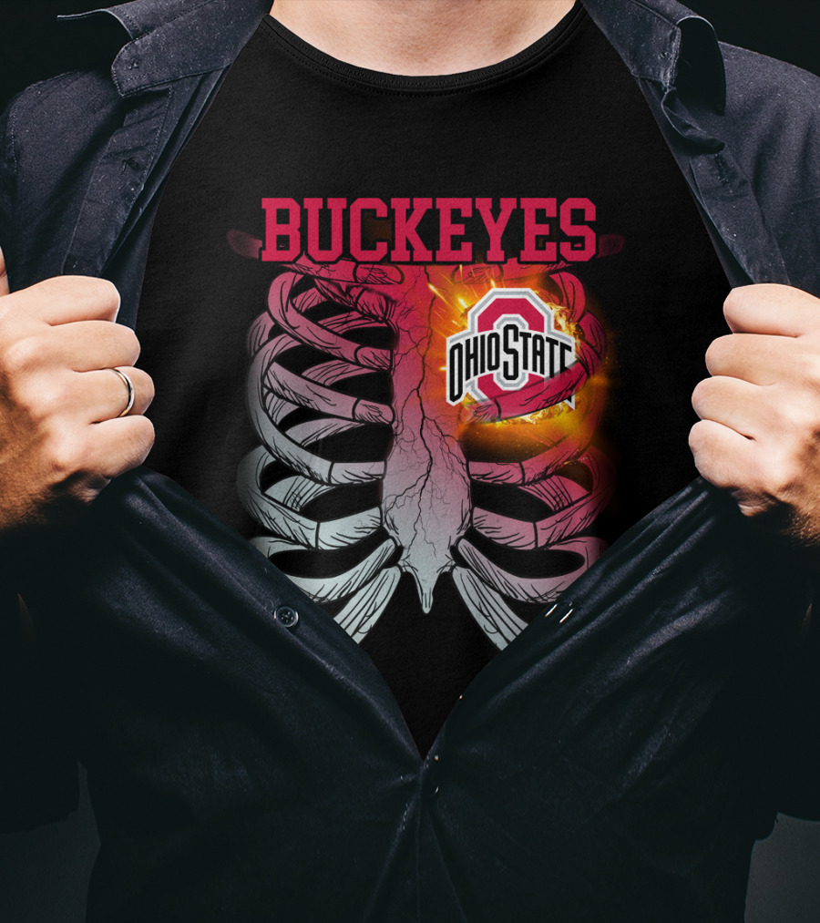 Buckeyes Ohio State Logo Rib Cage T-Shirt
