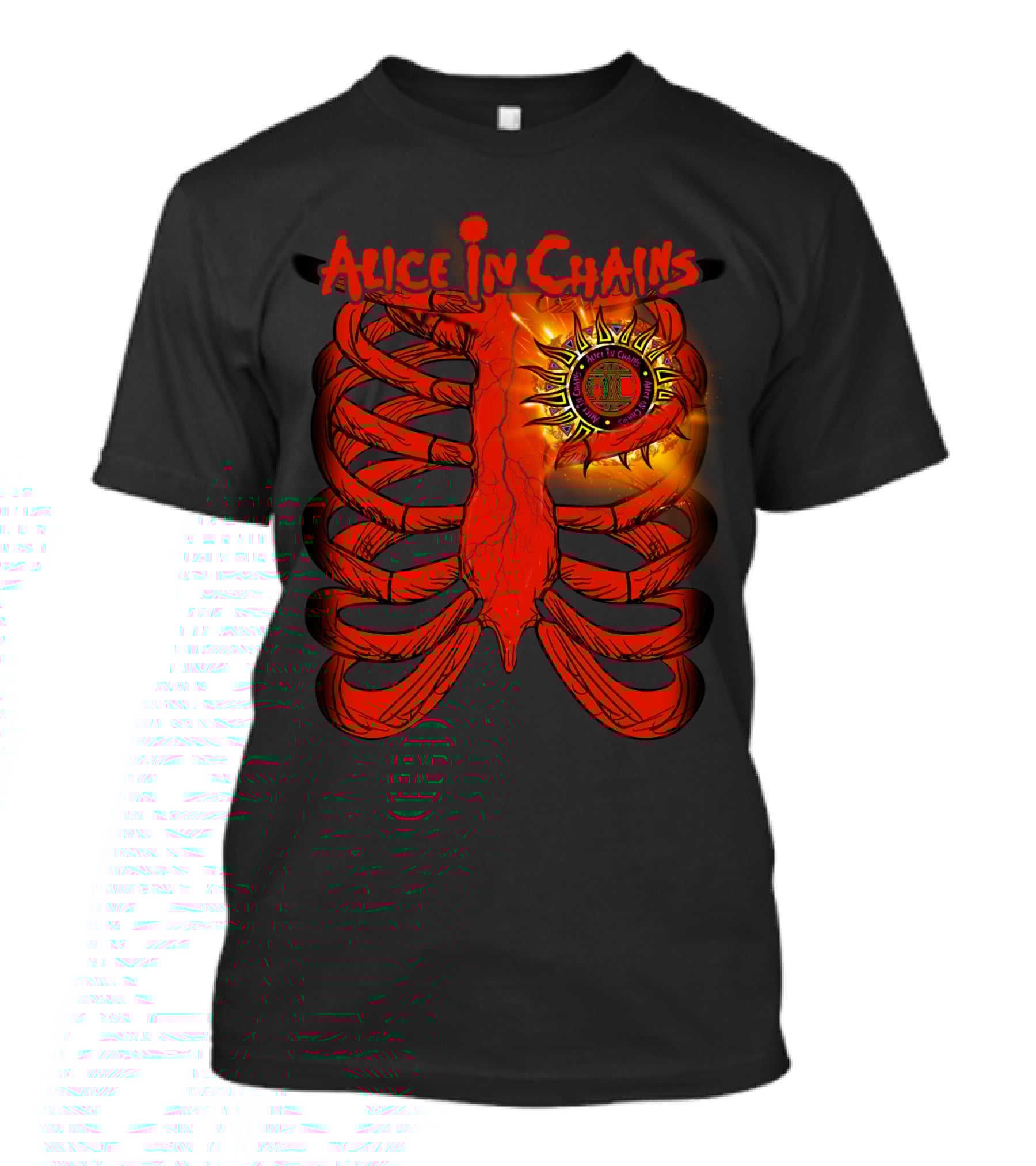 Alice In Chains Sun Ribcage Art T-Shirt