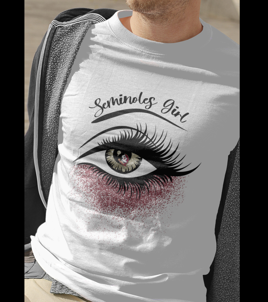 Seminoles Girl Florida State Eye Art T-Shirt