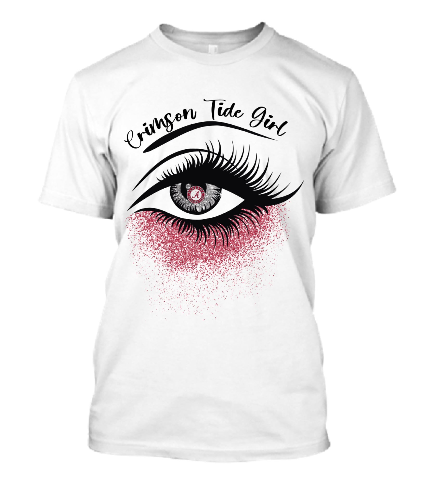 Crimson Tide Girl Alabama Eyes T-Shirt