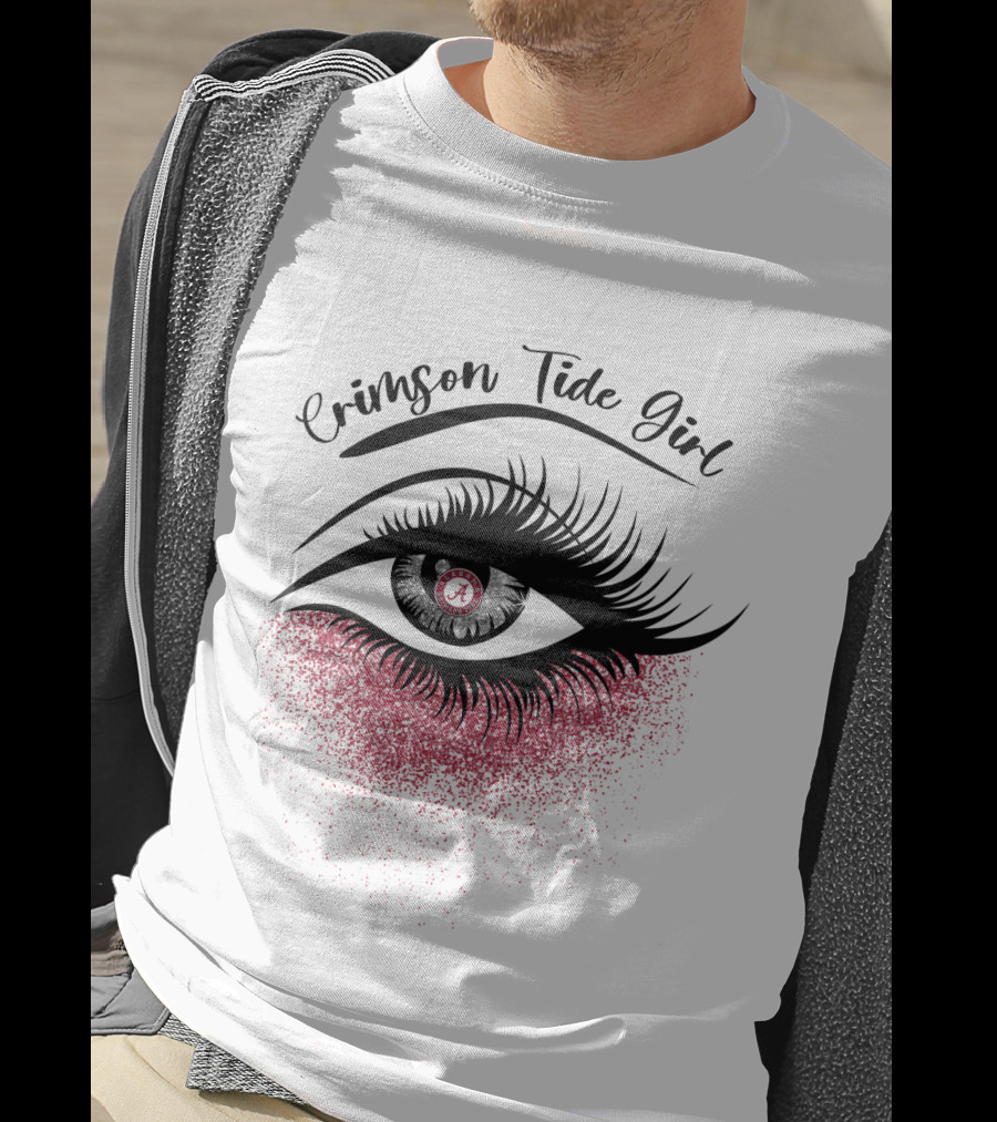 Crimson Tide Girl Alabama Eyes T-Shirt