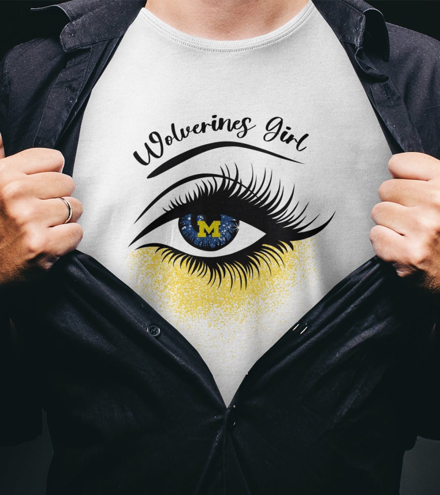 Wolverines Girl M Eye T-Shirt