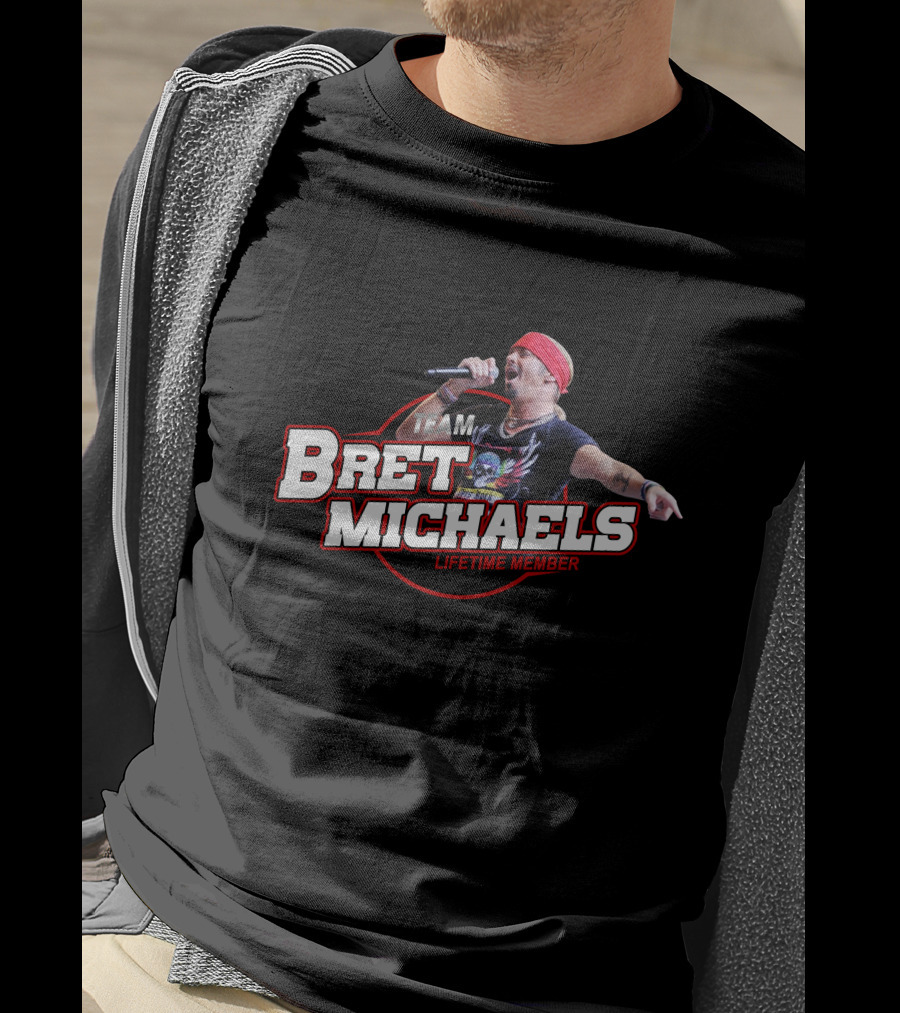 Team Bret Michaels Lifetime Member T-Shirt