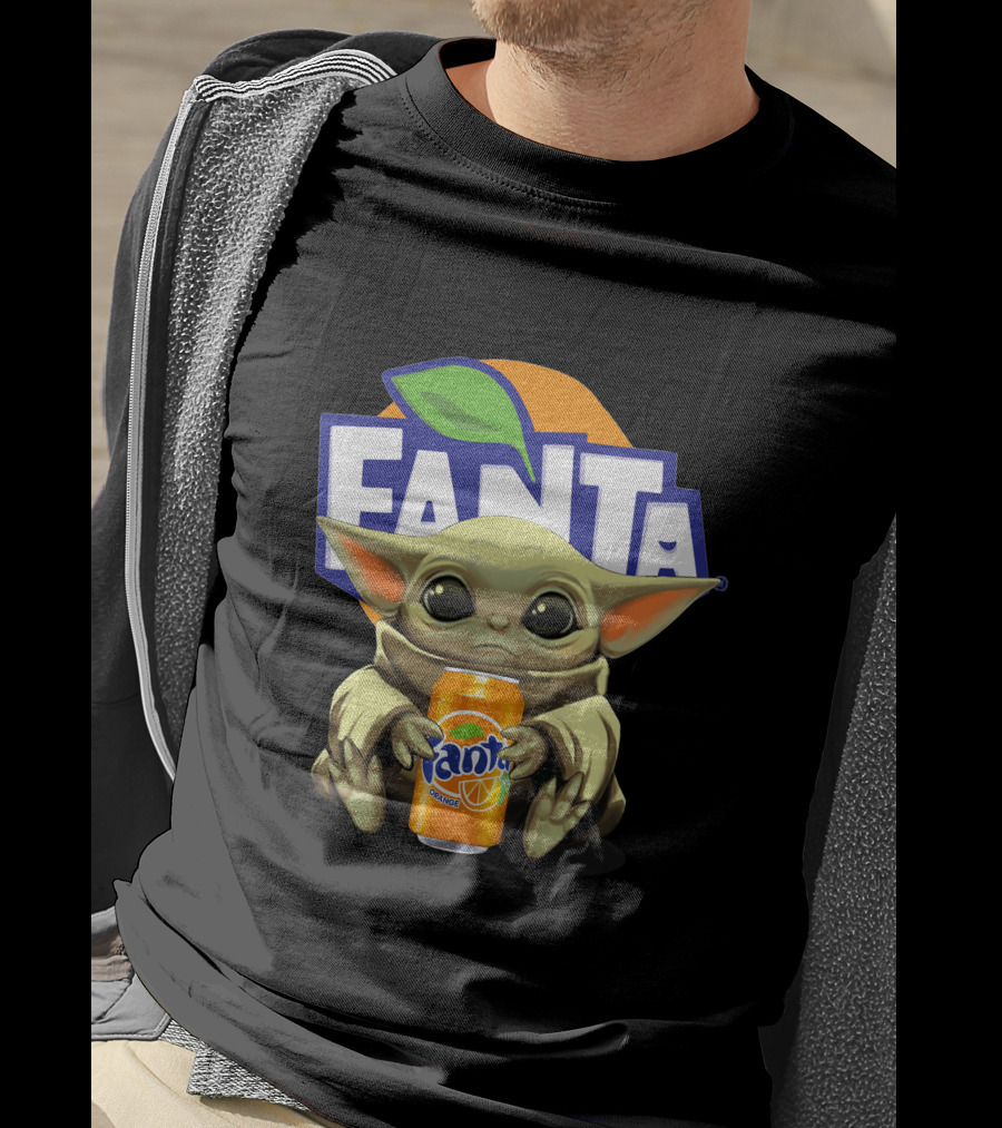 Yoda Holding Fanta Can Iconic Mashup T-Shirt