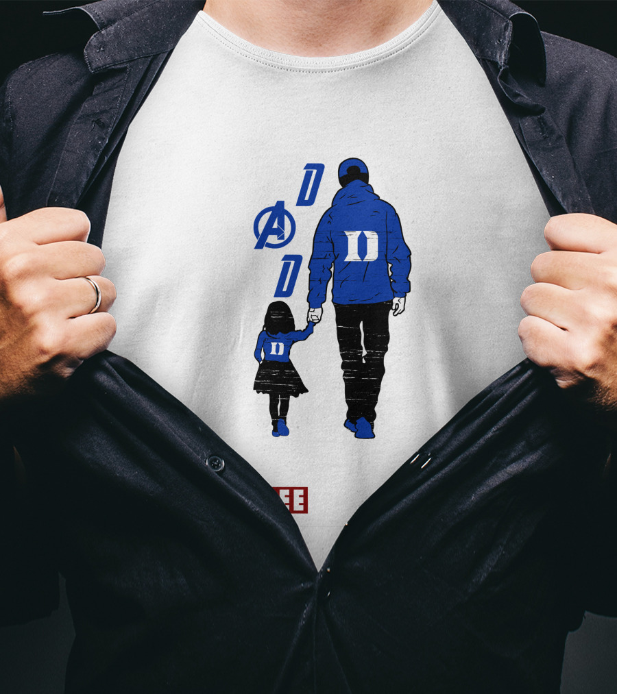 Duke Blue Devils Dad I Love You Three Thousand Avengers T-Shirt