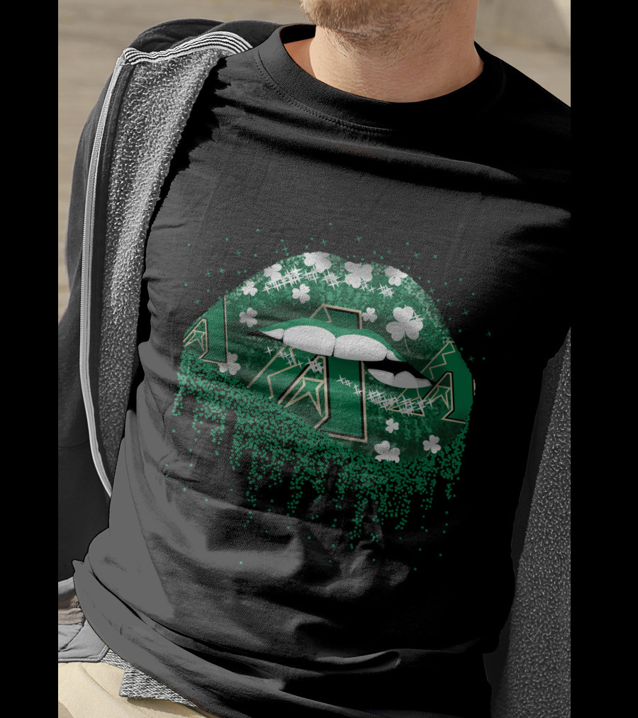 Arizona Diamondbacks Green Shamrock Lips T-Shirt