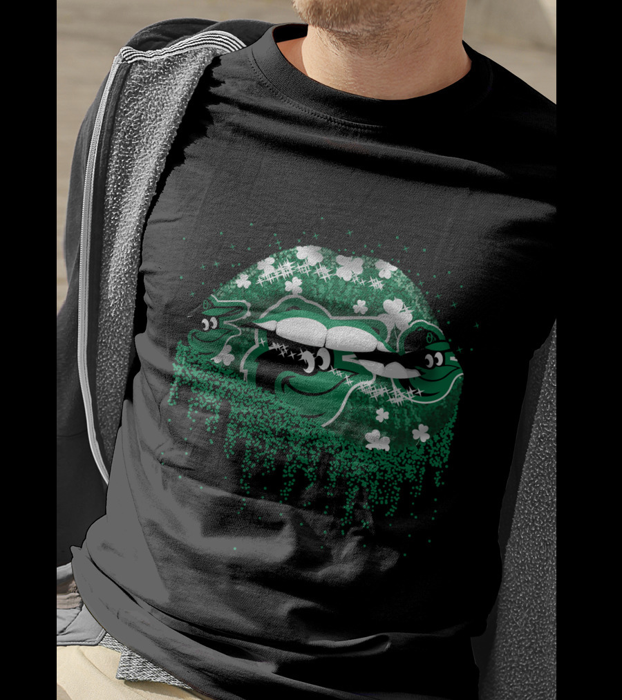 Baltimore Orioles St. Patrick’s Day Green Lips And Shamrocks T-Shirt
