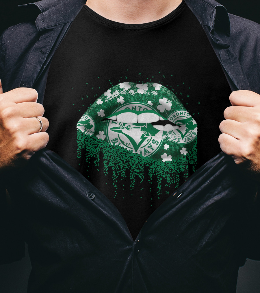 Toronto Blue Jays Green Lips Clover T-Shirt