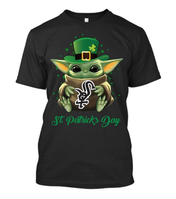 Chicago White Sox Baby Yoda St. Patrick's Day T-Shirt