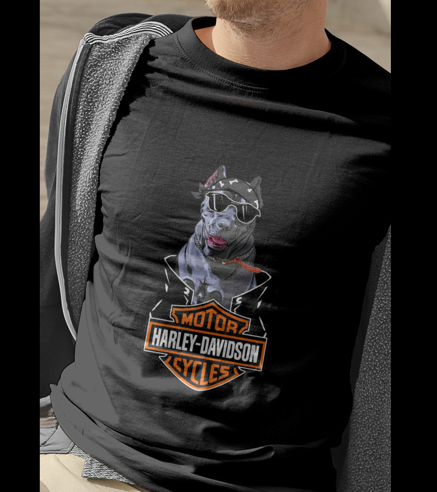 Harley Davidson Cane Corsos Motorcycles T-Shirt