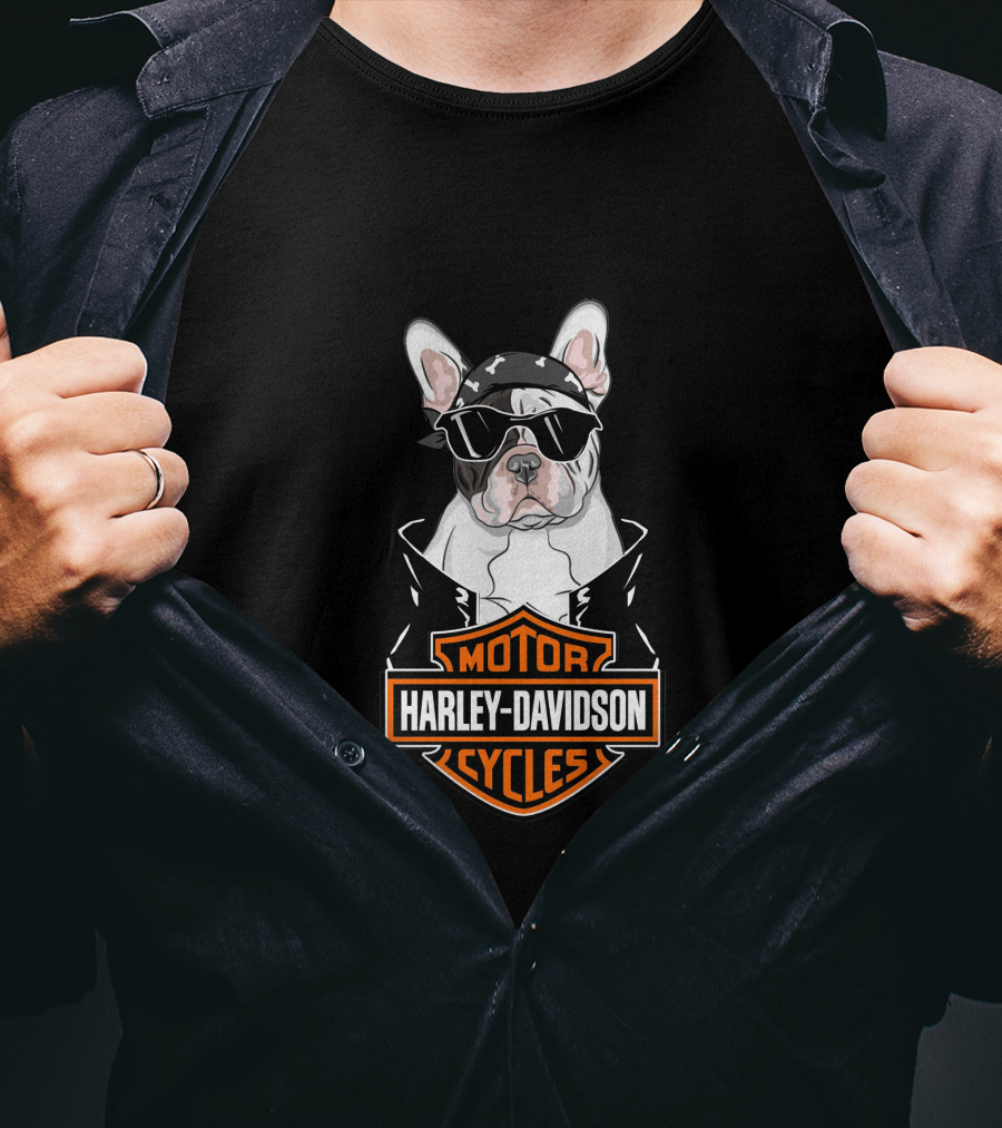 Harley Davidson French Bulldog Motorcycles T-Shirt