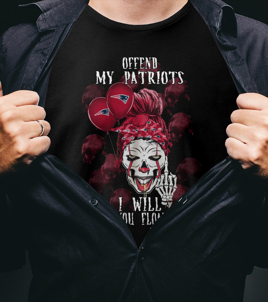 Offend My Patriots I Will Make You Float Too Halloween  T-Shirt