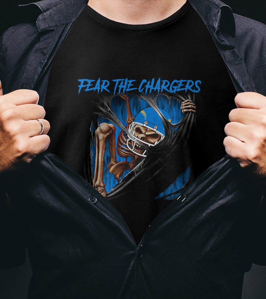 Fear The Chargers Los Angeles Chargers 515NFL L1MTH T-Shirt