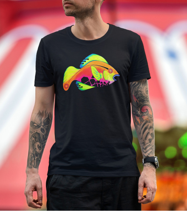 Premium T-Shirt: Colorful Abstract Tropical Fishy T-Shirt Colorful Abstract Tropical Fishy T-Shirt