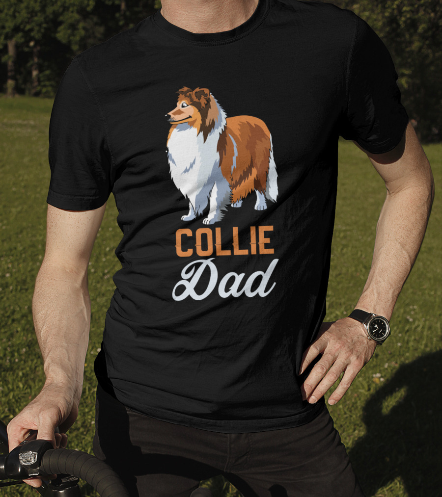 Collie Dad Loving Dog Owner T-Shirt