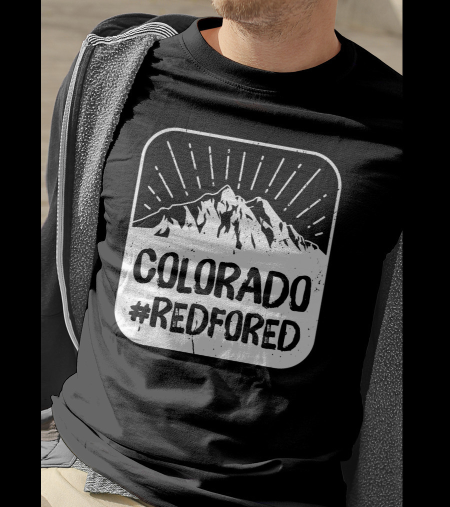 Colorado #RedForEd Teacher Mountain Protest T-Shirt