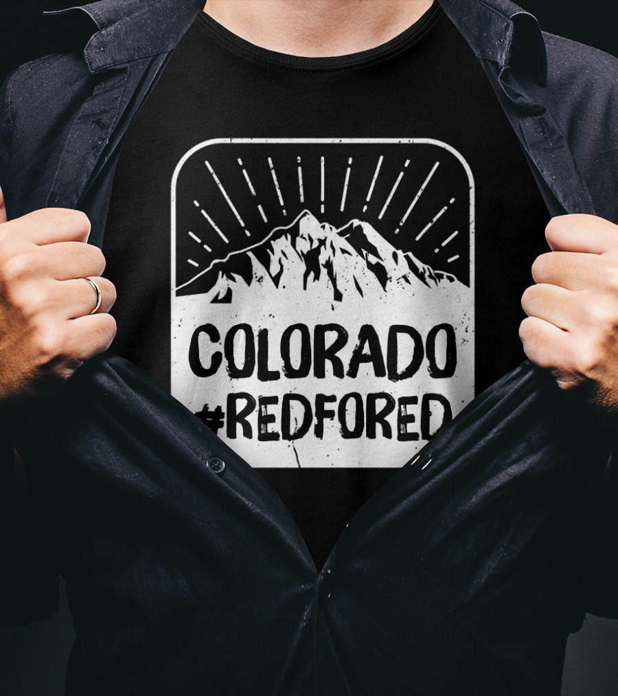 Colorado #RedForEd Teacher Mountain Protest T-Shirt