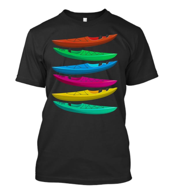 Vibrant Kayaks For Outdoor Adventure Kayaking And Boating T-Shirt