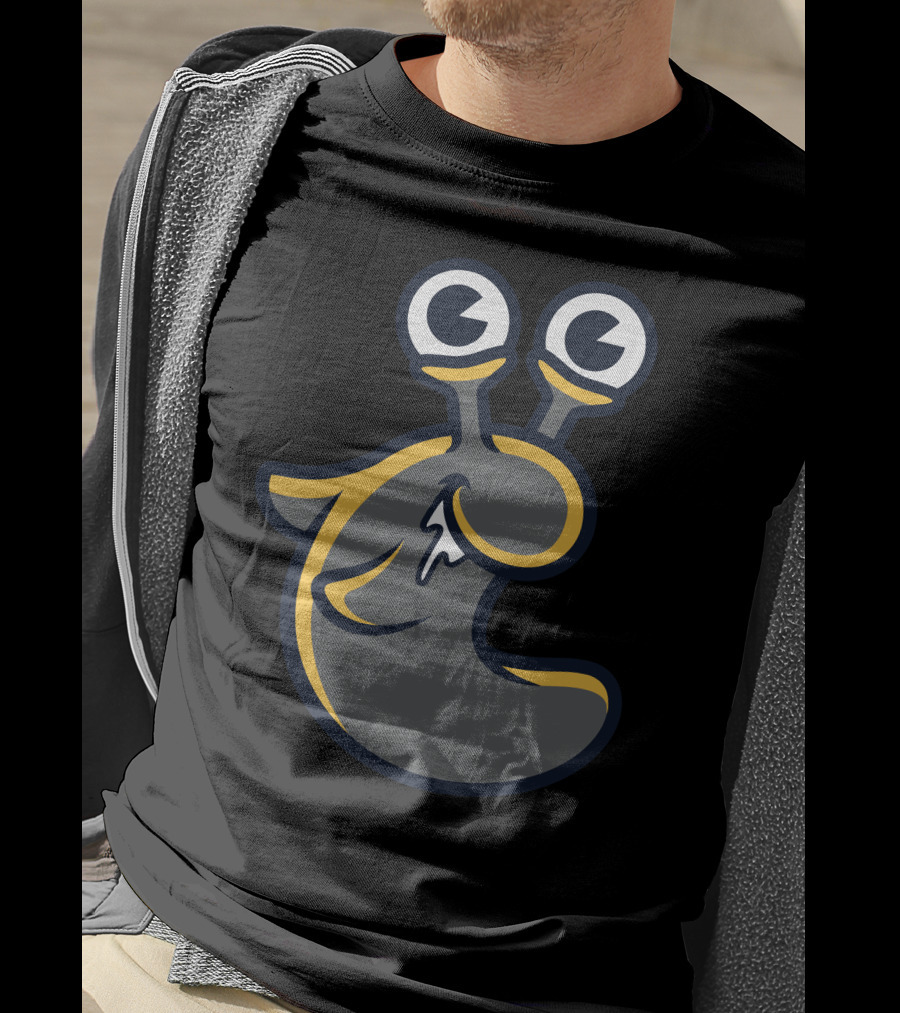 Slug Cartoon Character With Big Eyes And Smile T-Shirt
