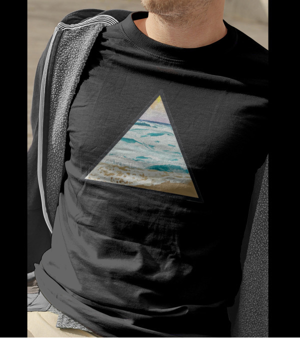 Triangular Waves Ocean Surf T-Shirt