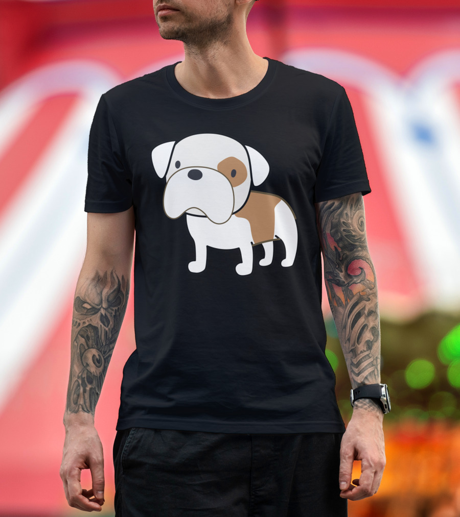 Bam Bam English Bulldog Cartoon T-Shirt