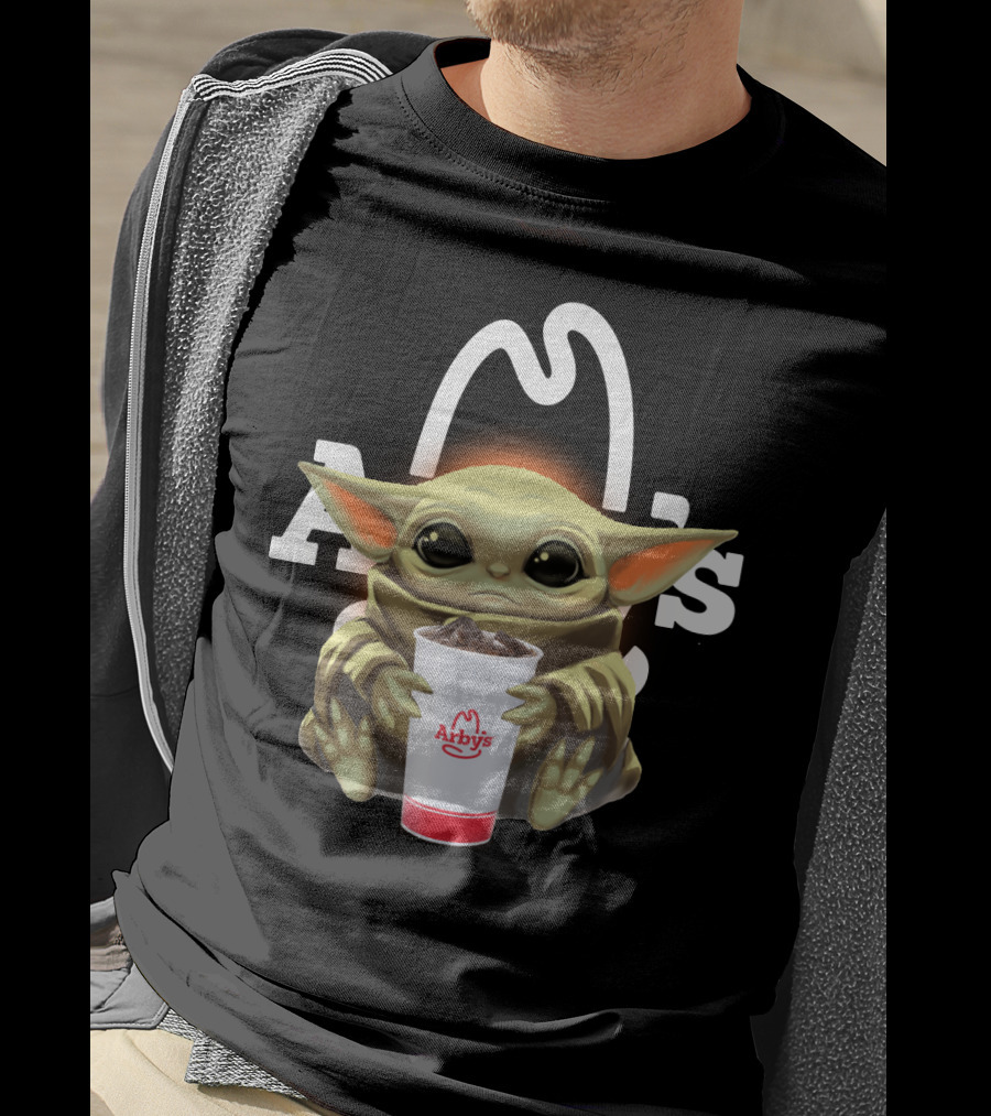 Baby Yoda Holding Arby's Drink T-Shirt