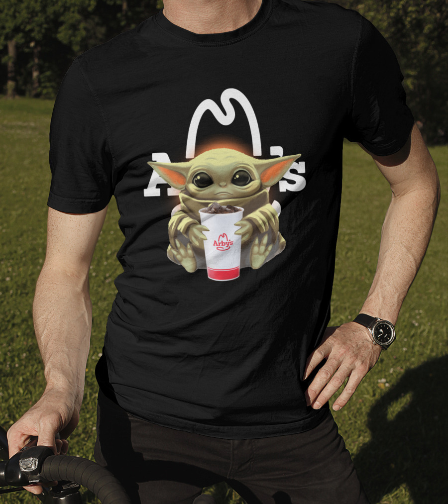 Baby Yoda Holding Arby's Drink T-Shirt
