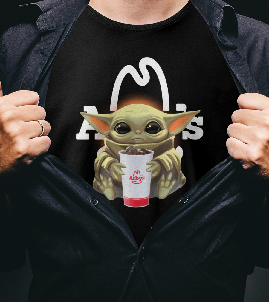 Baby Yoda Holding Arby's Drink T-Shirt