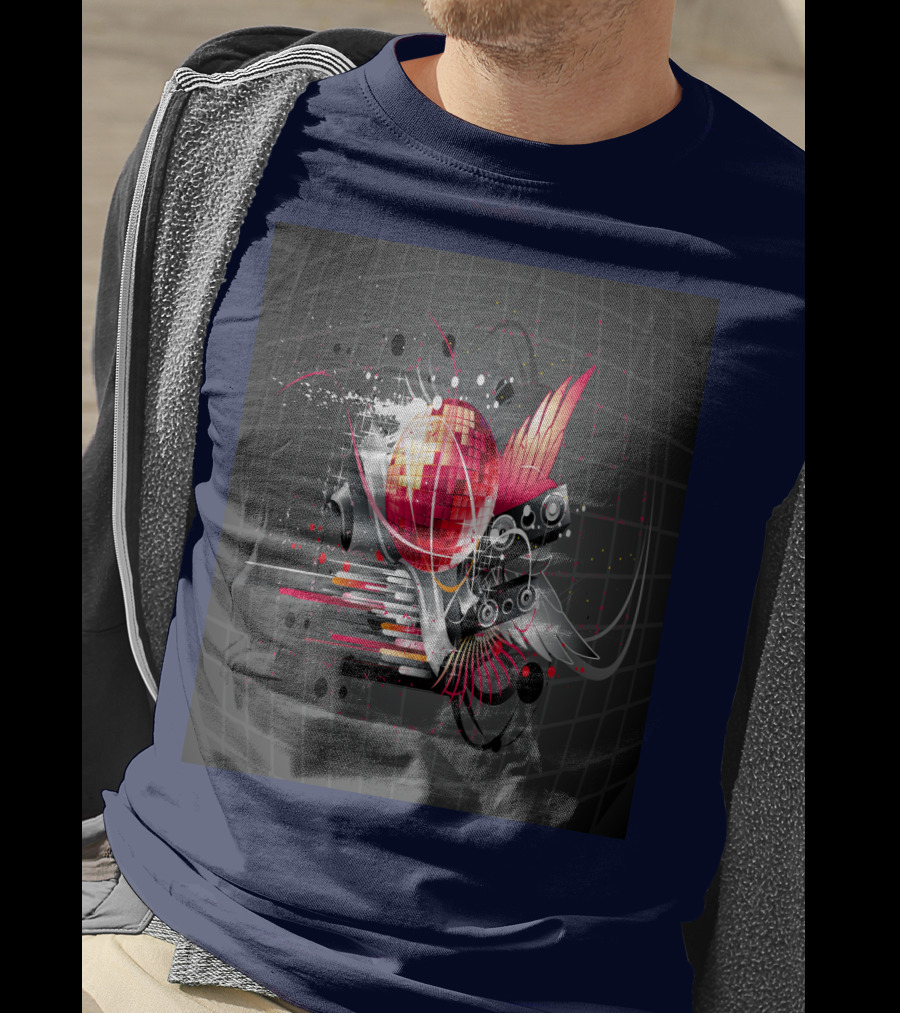 Disco Dance Love With Vibrant Speaker Elements T-Shirt