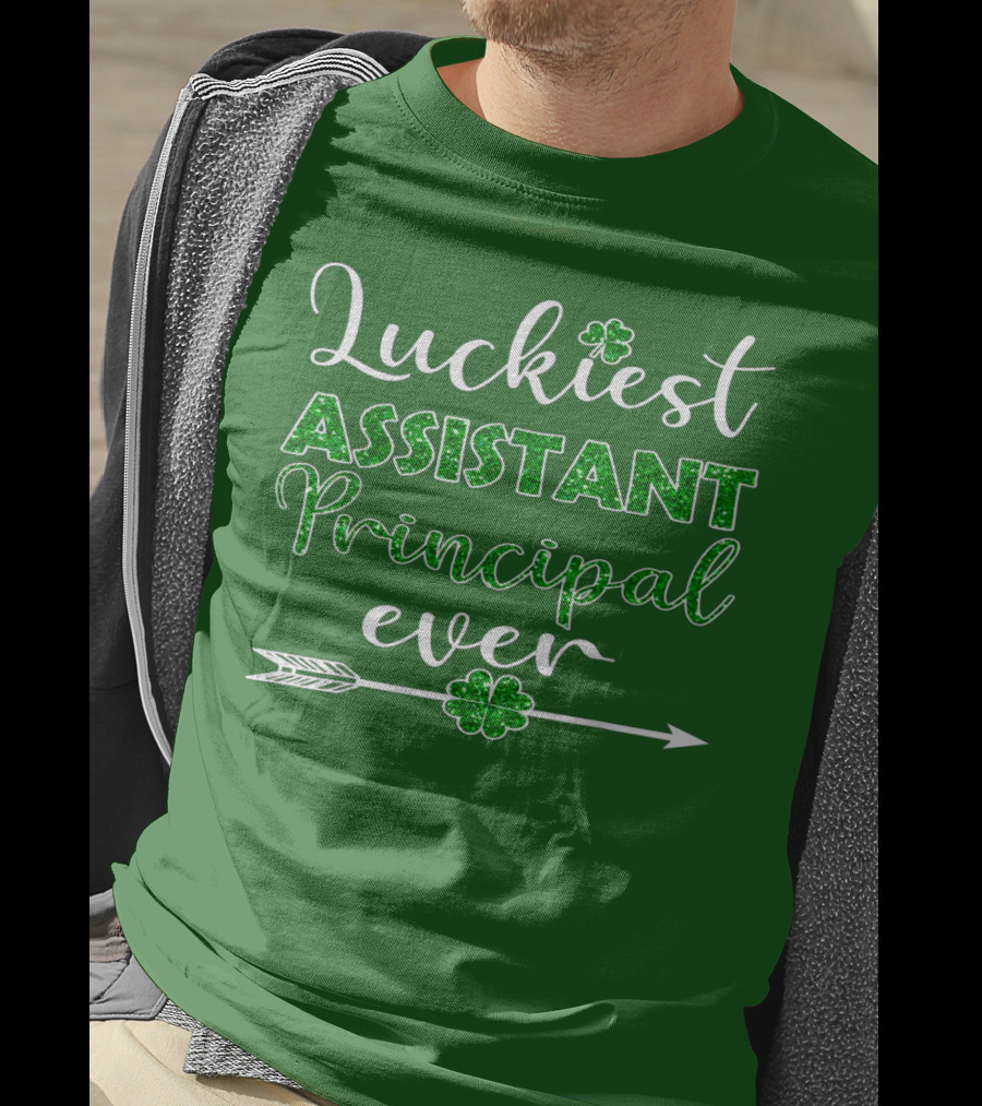 Luckiest Assistant Principal Ever Shamrock Arrow T-Shirt