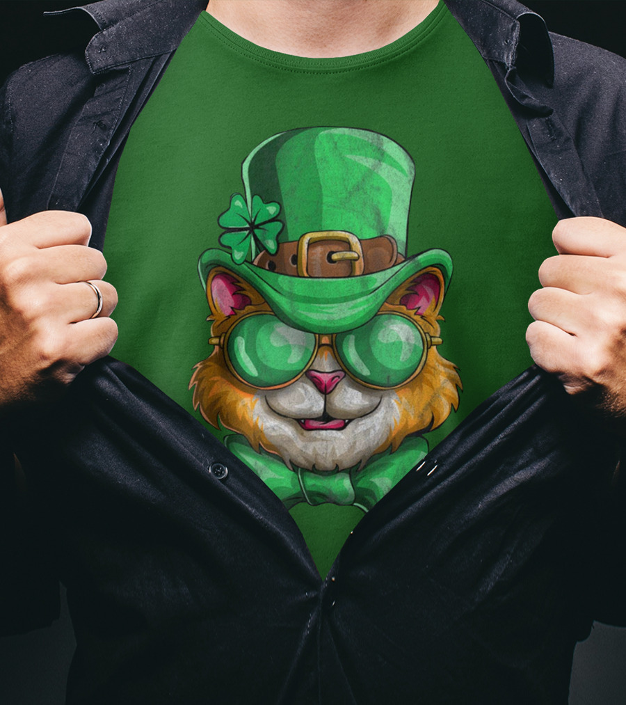 Lepurrchaun Cat St. Patrick's Day Paddy Leprechaun T-Shirt