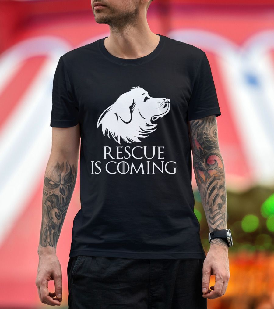 Game of Thrones Rescue is Coming Dog-Themed T-Shirt