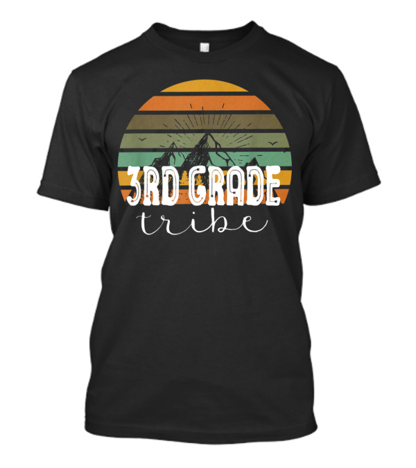 3rd Grade Tribe Mountain Sunset Teacher Student Team T-Shirt