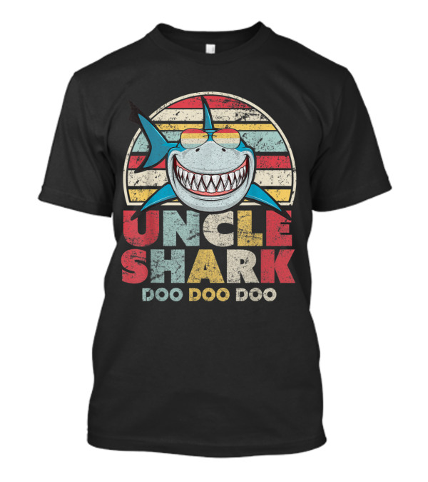 Uncle Shark Doo Doo Doo Retro T-Shirt