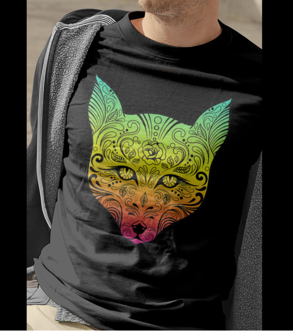 Trance EDM Club Fox Day Of The Dead Techno Fusion T-Shirt