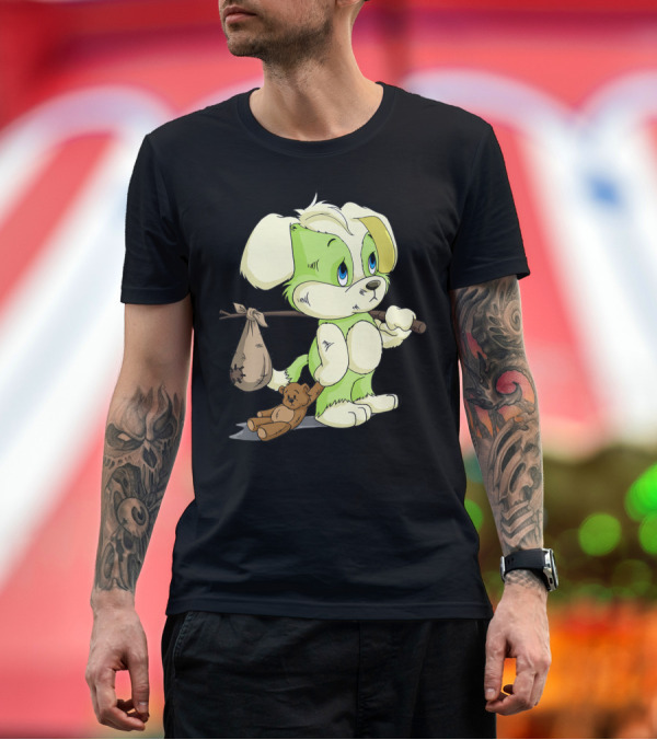 Premium T-Shirt: Toffe Mascot Enactus Club Journey with Toy Companion T-Shirt Toffe Mascot Enactus Club Journey with Toy Companion T-Shirt