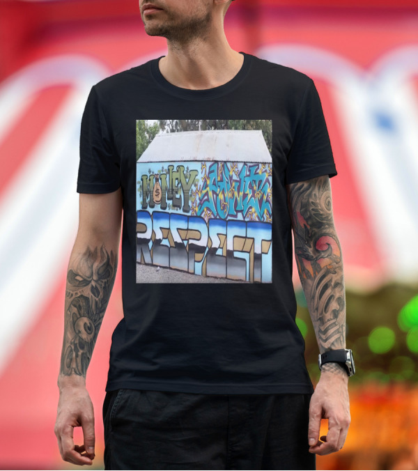 Premium T-Shirt: True Hogs Club Money Power Respect Graffiti Mural T-Shirt True Hogs Club Money Power Respect Graffiti Mural T-Shirt