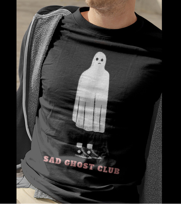 Sad Ghost Club Unhappy Depressed Sadness T-Shirt