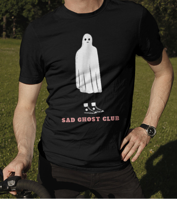 Sad Ghost Club Unhappy Depressed Sadness T-Shirt