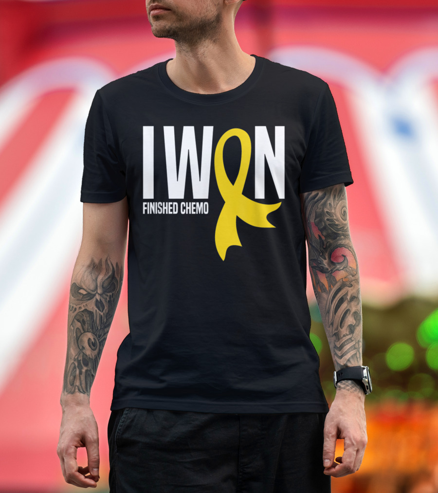 I Won Finished Chemo Childhood Cancer Survivor Yellow T-Shirt