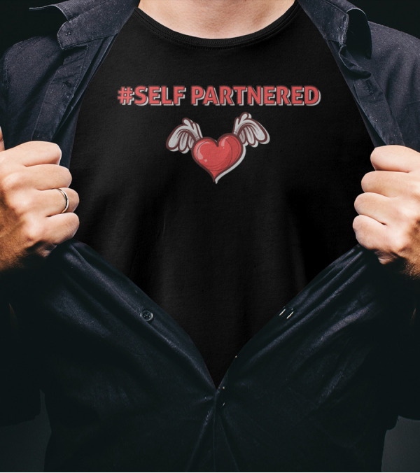 Self Partnered Red Heart Wings T-Shirt
