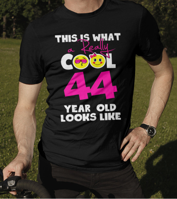 This Is What A Really Cool 44 Year Old Looks Like Emoji T-Shirt
