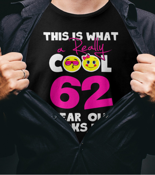 Really Cool 62 Year Old Emoji T-Shirt