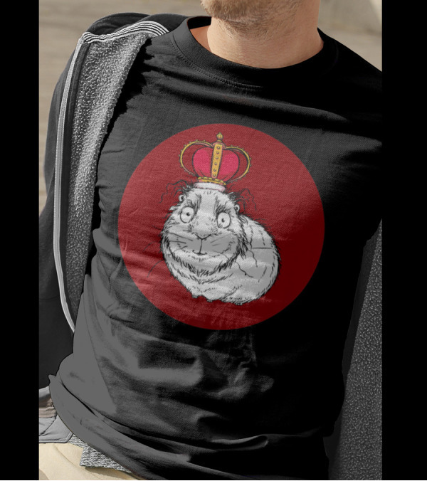 Regal Little Guinea Pig With A Fancy Little Crown T-Shirt