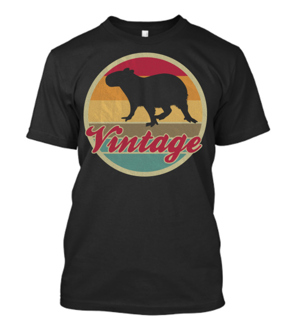 Vintage Capybara Retro 70s 80s T-Shirt