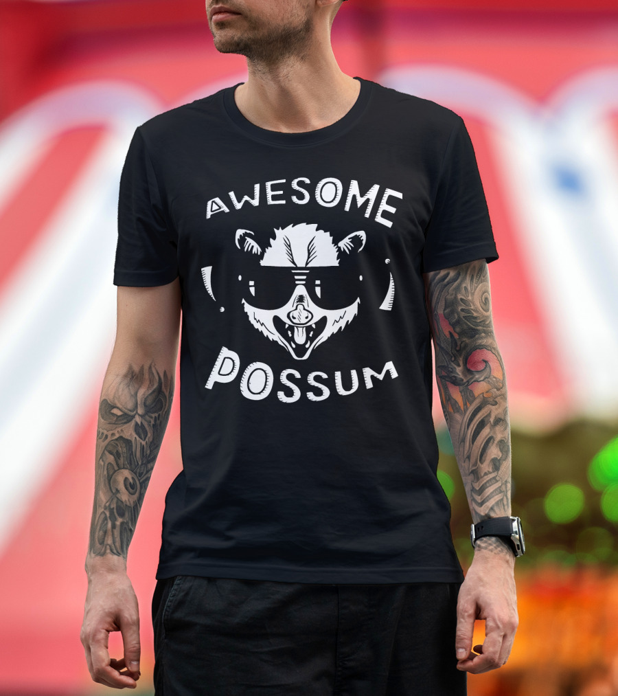 Awesome Possum Funny Cool Possum Humor T-Shirt