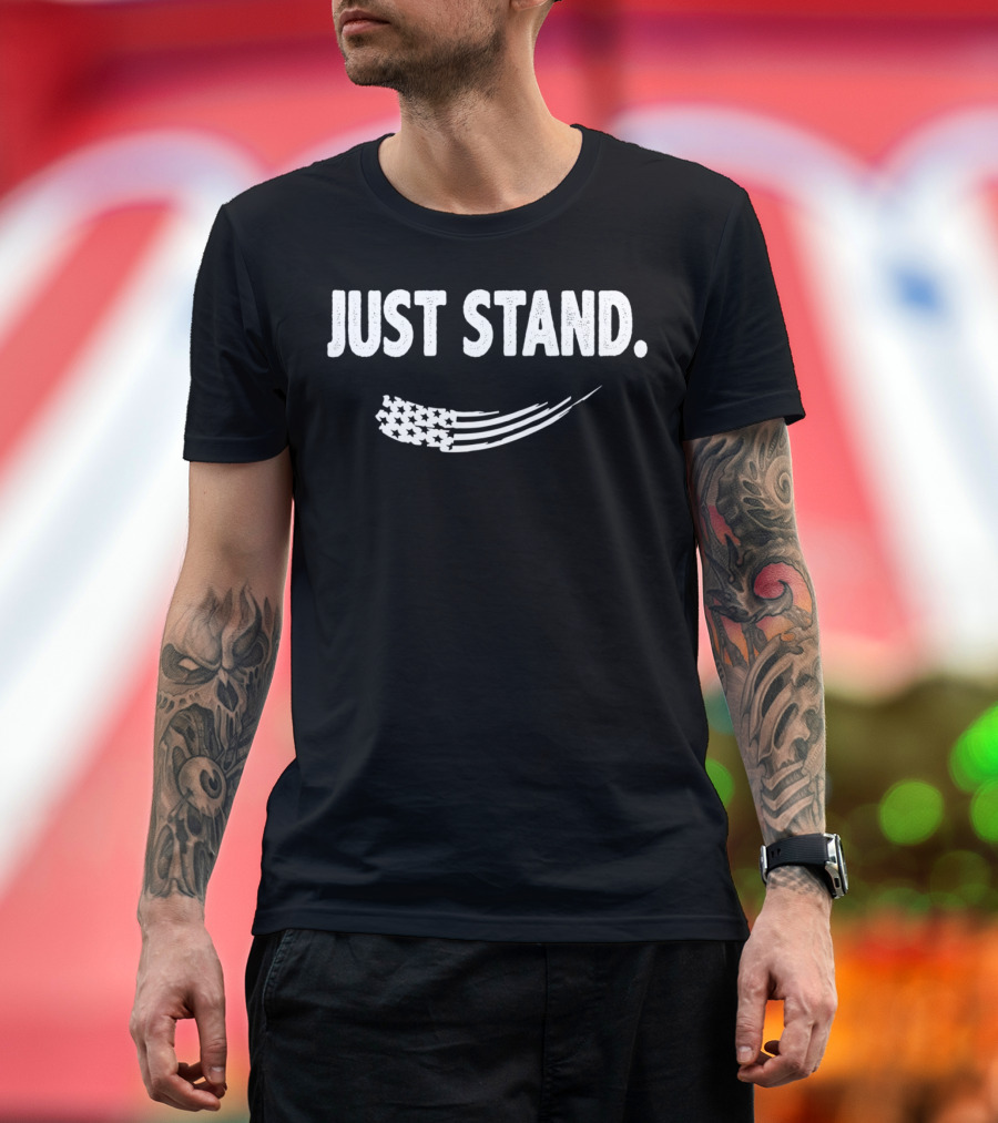 JUST STAND American Flag T-Shirt